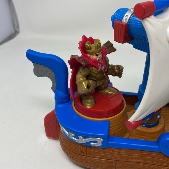 Imaginext Play Set Viking Pirate Dragon Boat Lot Fisher Price with figures - Picture 5 of 6